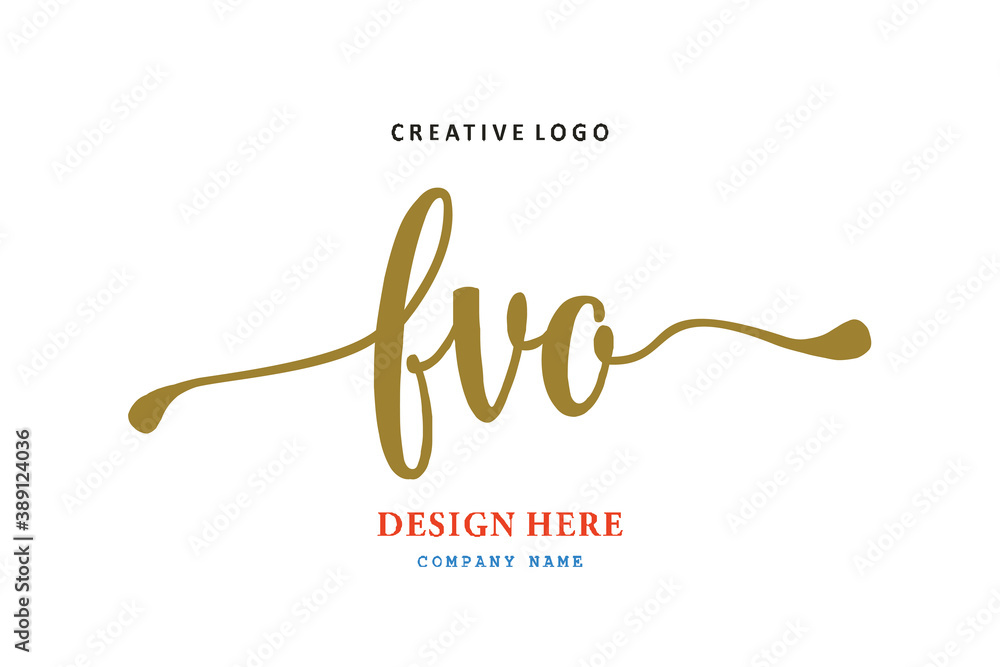 FVO lettering logo is simple, easy to understand and authoritativePrint FVO lettering logo is simple, easy to understand and authoritativePrint