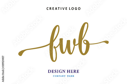 FWB lettering logo is simple, easy to understand and authoritative