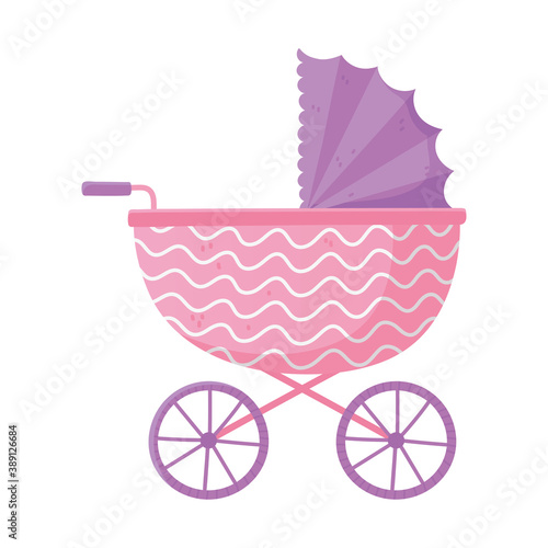 baby shower, baby pram for girl