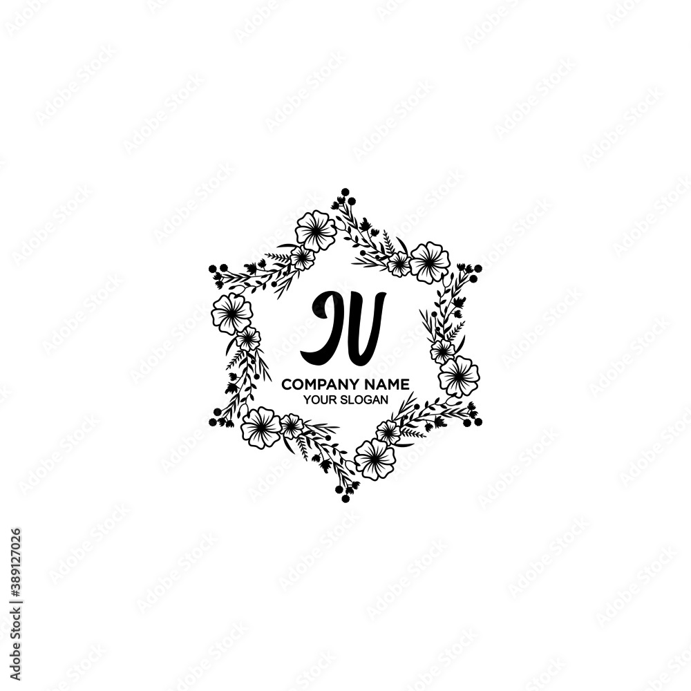 Initial JV Handwriting, Wedding Monogram Logo Design, Modern Minimalistic and Floral templates for Invitation cards Initial JV Handwriting, Wedding Monogram Logo Design, Modern Minimalistic and Floral templates for Invitation cards