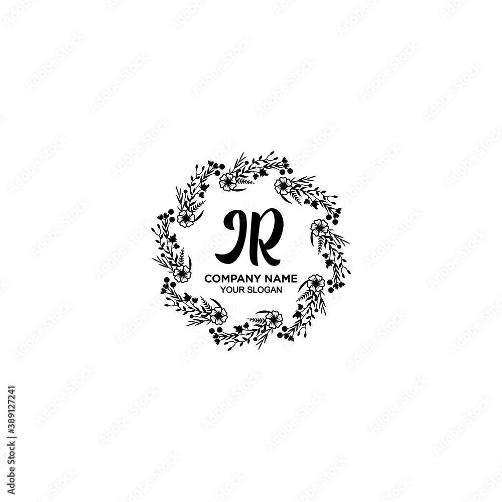 Initial JR Handwriting, Wedding Monogram Logo Design, Modern Minimalistic and Floral templates for Invitation cards Initial JR Handwriting, Wedding Monogram Logo Design, Modern Minimalistic and Floral templates for Invitation cards