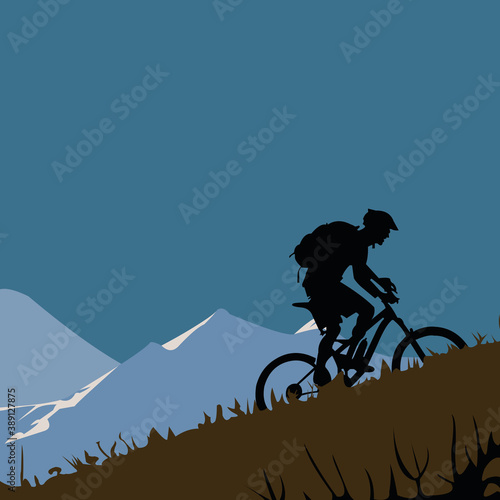 Mountain bike
seseorag cycling in mountains like downhill