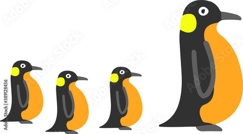 penquin vector illustration isolated on background