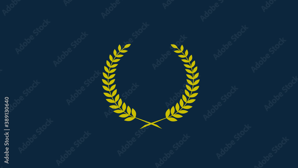 New wheat icon on aqua dark background, Wreath icon on aqua dark background New wheat icon on aqua dark background, Wreath icon on aqua dark background