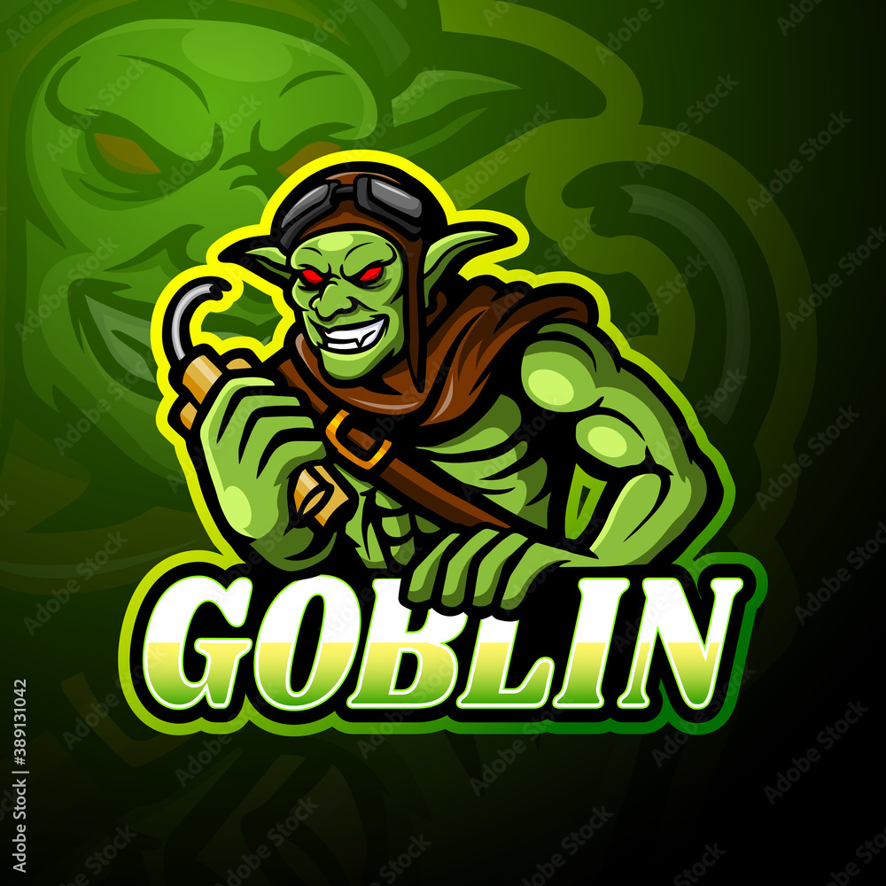 Goblin esport logo mascot design Goblin esport logo mascot design