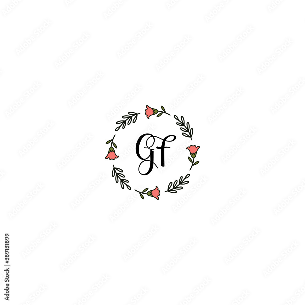 Initial GF Handwriting, Wedding Monogram Logo Design, Modern Minimalistic and Floral templates for Invitation cards
Initial GF Handwriting, Wedding Monogram Logo Design, Modern Minimalistic and Floral templates for Invitation cards