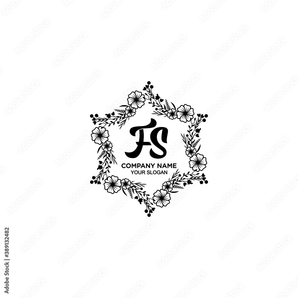 Initial FS Handwriting, Wedding Monogram Logo Design, Modern Minimalistic and Floral templates for Invitation cards Initial FS Handwriting, Wedding Monogram Logo Design, Modern Minimalistic and Floral templates for Invitation cards