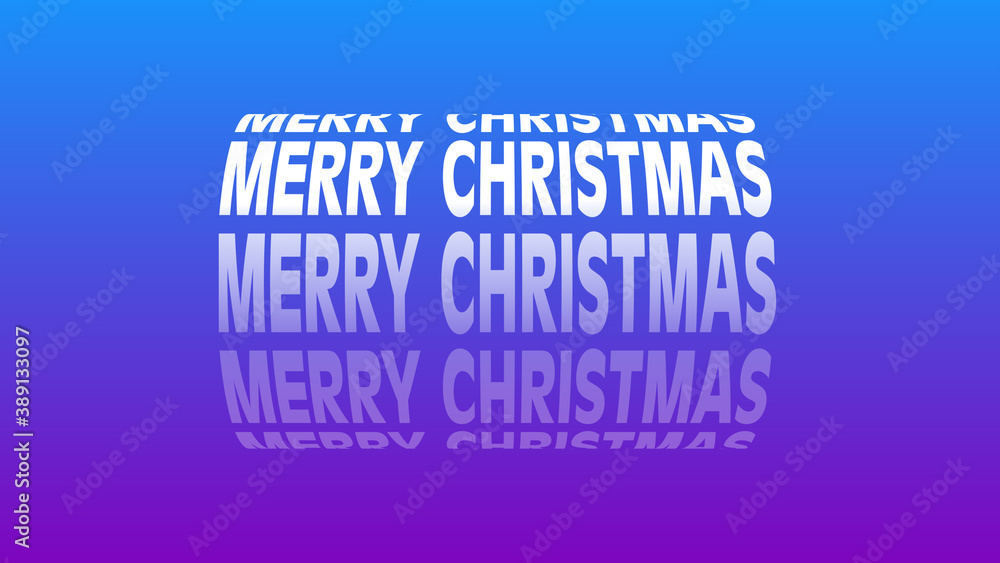 Merry Christmas ,3D text with nice rotational cylindrical shape and multicolored background, new year celebration,christmas theme, Christmas presentation