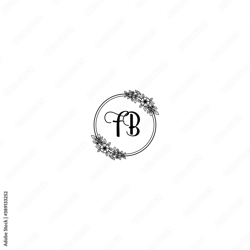 Initial FB Handwriting, Wedding Monogram Logo Design, Modern Minimalistic and Floral templates for Invitation cards
Initial FB Handwriting, Wedding Monogram Logo Design, Modern Minimalistic and Floral templates for Invitation cards