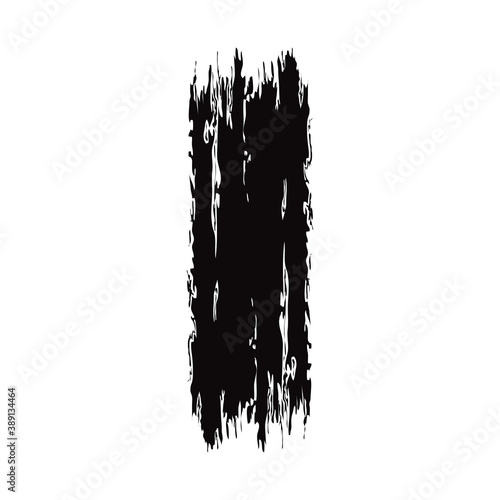 black painted brush stroke textured design