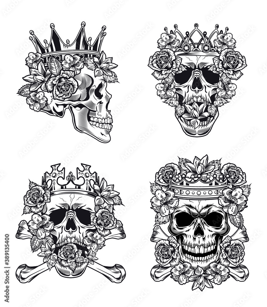 32 Beautiful Crown Tattoos Fit For Royalty - TattooBlend | Neck tattoo,  Crown tattoo, Sleeve tattoos