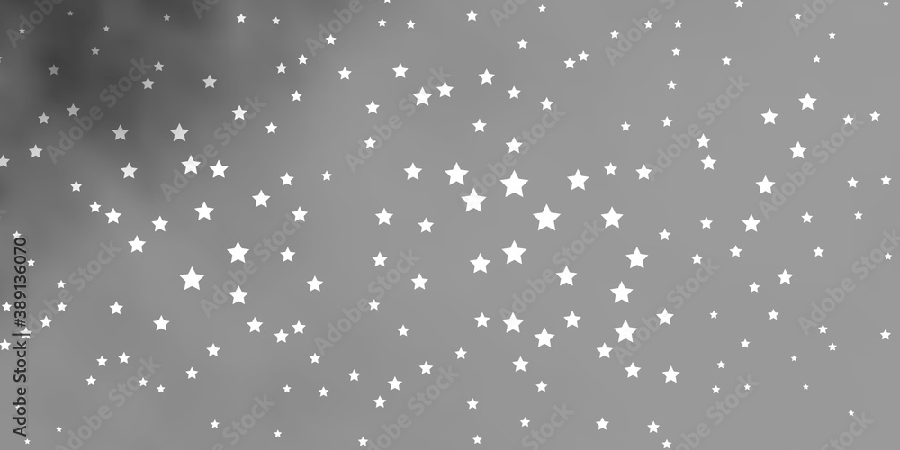 Dark Gray vector layout with bright stars. Dark Gray vector layout with bright stars.