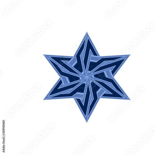 star with a pattern on a white background.