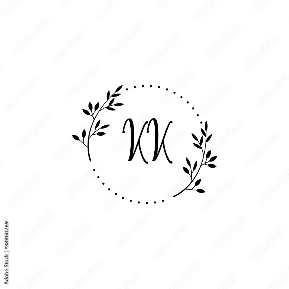 Initial KK Handwriting, Wedding Monogram Logo Design, Modern Minimalistic and Floral templates for Invitation cards Initial KK Handwriting, Wedding Monogram Logo Design, Modern Minimalistic and Floral templates for Invitation cards