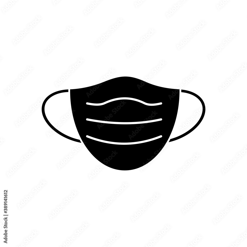 Mask Icon Isolated On White Background Mask Icon Isolated On White Background