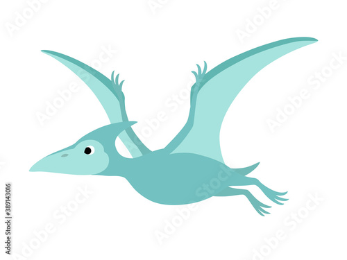 シンプルなプテラノドンのイラスト