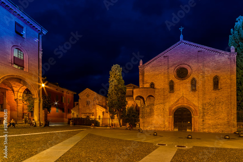 Sette Chiese in Abbey Santo Stefano in square Piazza Santa Stefano Bologna, Italy photo