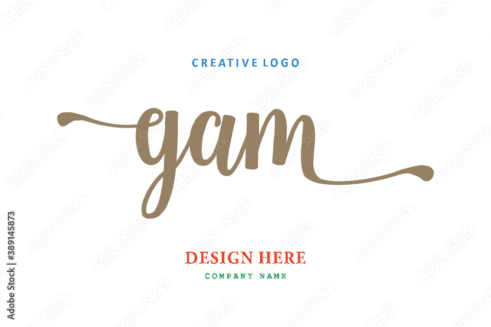 GAM lettering logo is simple, easy to understand and authoritative GAM lettering logo is simple, easy to understand and authoritative