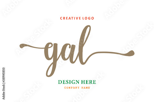 GAL lettering logo is simple, easy to understand and authoritative
