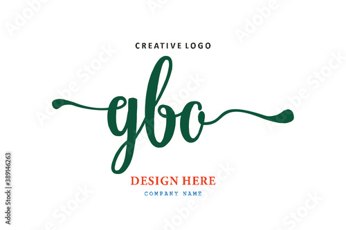 GBO lettering logo is simple, easy to understand and authoritative photo