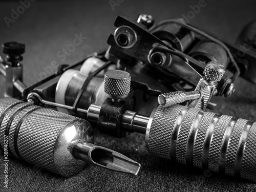 tattoo machine with accessories