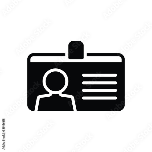 Black solid icon for title