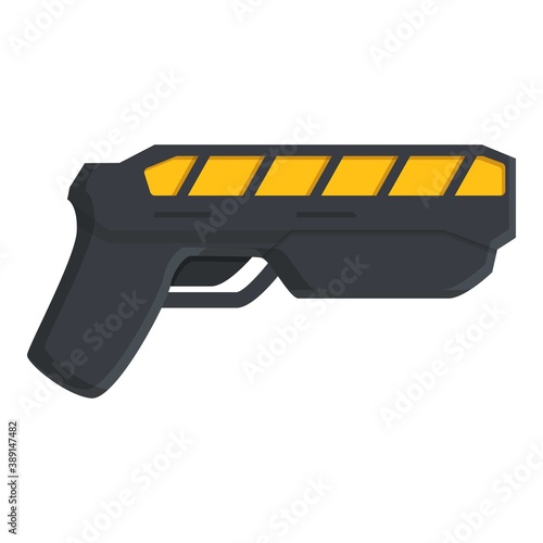 Taser electroshock icon. Cartoon of taser electroshock vector icon for web design isolated on white background