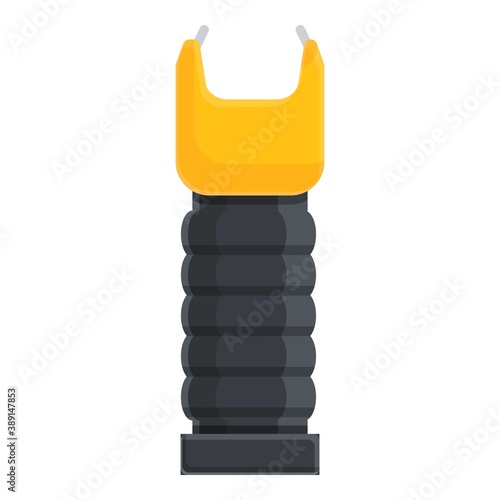 Taser weapon icon. Cartoon of taser weapon vector icon for web design isolated on white background