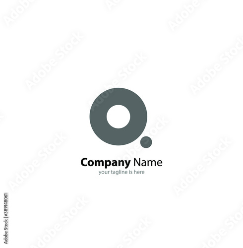 The simple modern logo of letter Q with white background