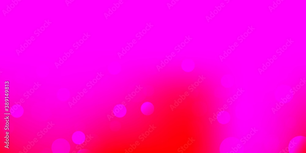 Light pink vector template with circles.