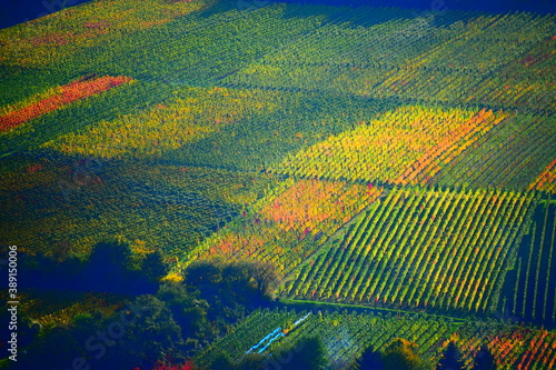 Blick über das Ahrtal bei Bad Neuenahr-Ahrweiler im Herbst photo