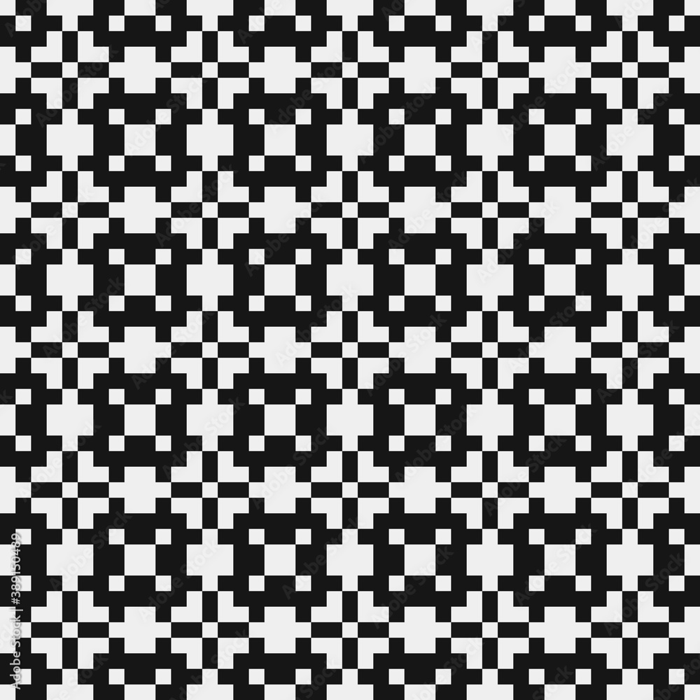 Fototapeta premium Abstract Cross Pattern Dots Logo generative computational art illustration