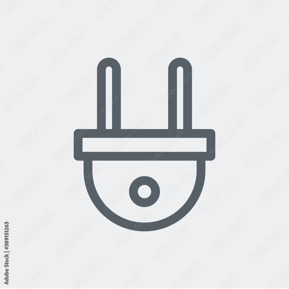 Plug icon isolated on background. Energy symbol modern, simple, vector, icon for website design, mobile app, ui. Vector Illustration Plug icon isolated on background. Energy symbol modern, simple, vector, icon for website design, mobile app, ui. Vector Illustration