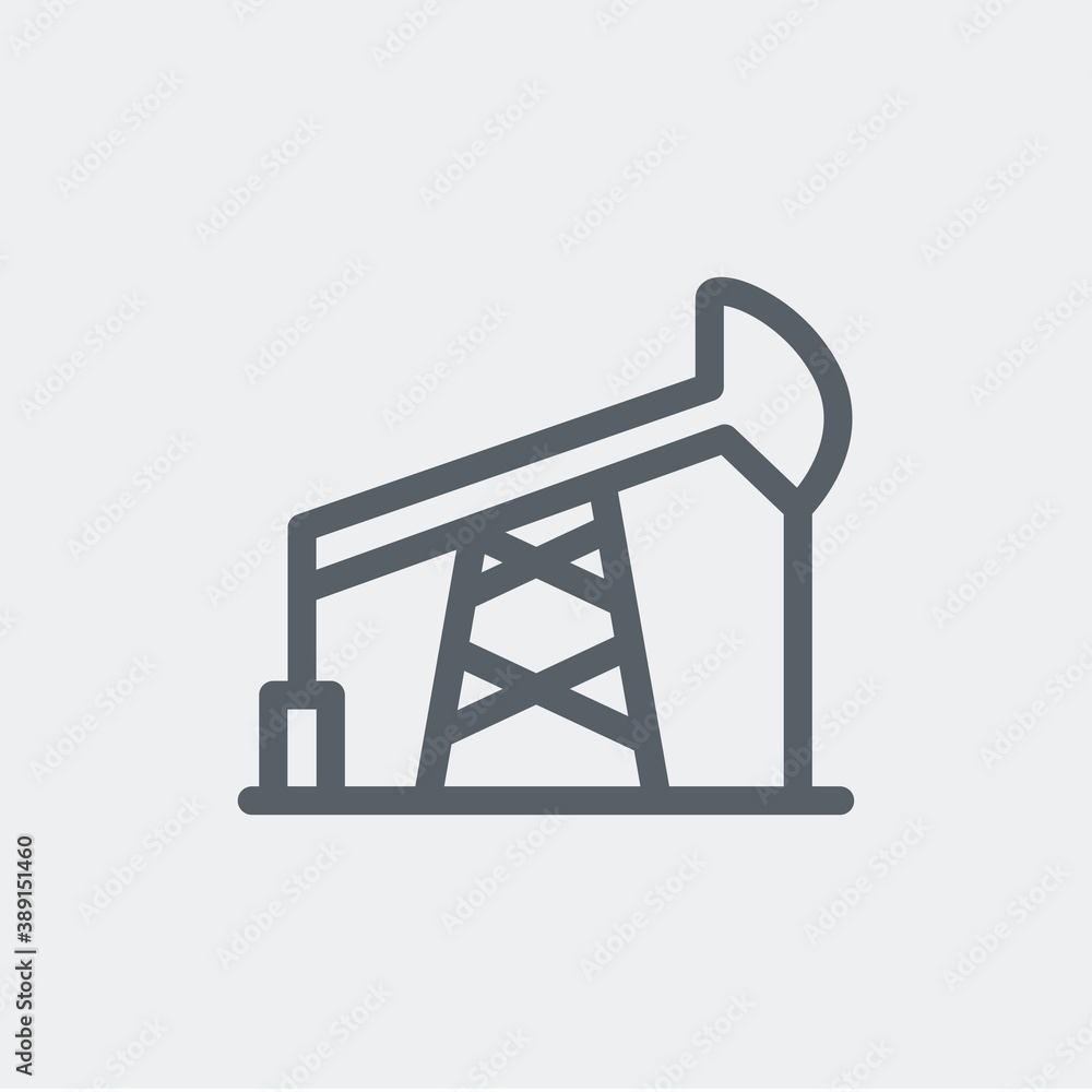Oil pump icon isolated on background. The environment symbol modern, simple, vector, icon for website design, mobile app, ui. Vector Illustration Oil pump icon isolated on background. The environment symbol modern, simple, vector, icon for website design, mobile app, ui. Vector Illustration