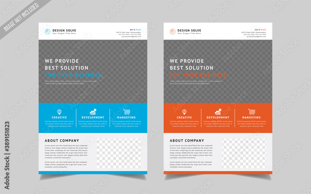Flyer design, cover modern layout, annual report, poster, flyer in A4, brochure Design Template