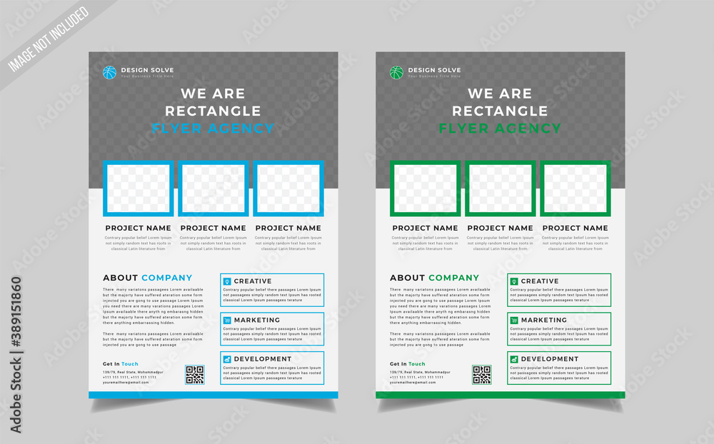 Naklejka premium Business Flyer design, cover modern layout, annual report, poster, flyer in A4, brochure Design Template