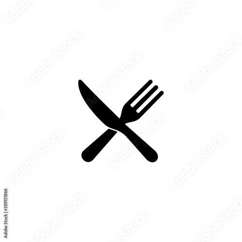 Fork and knife symbol icon vector illustration