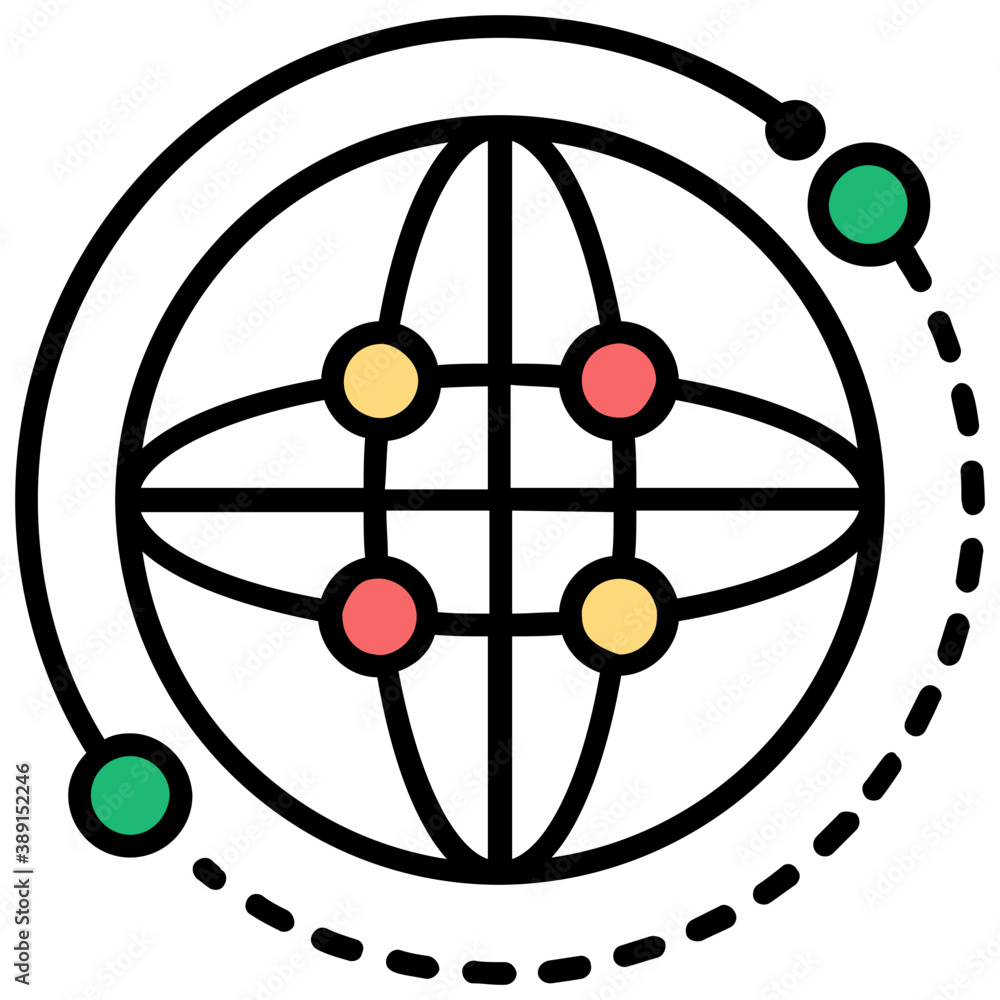 Globe with connections symbolising global network
Globe with connections symbolising global network