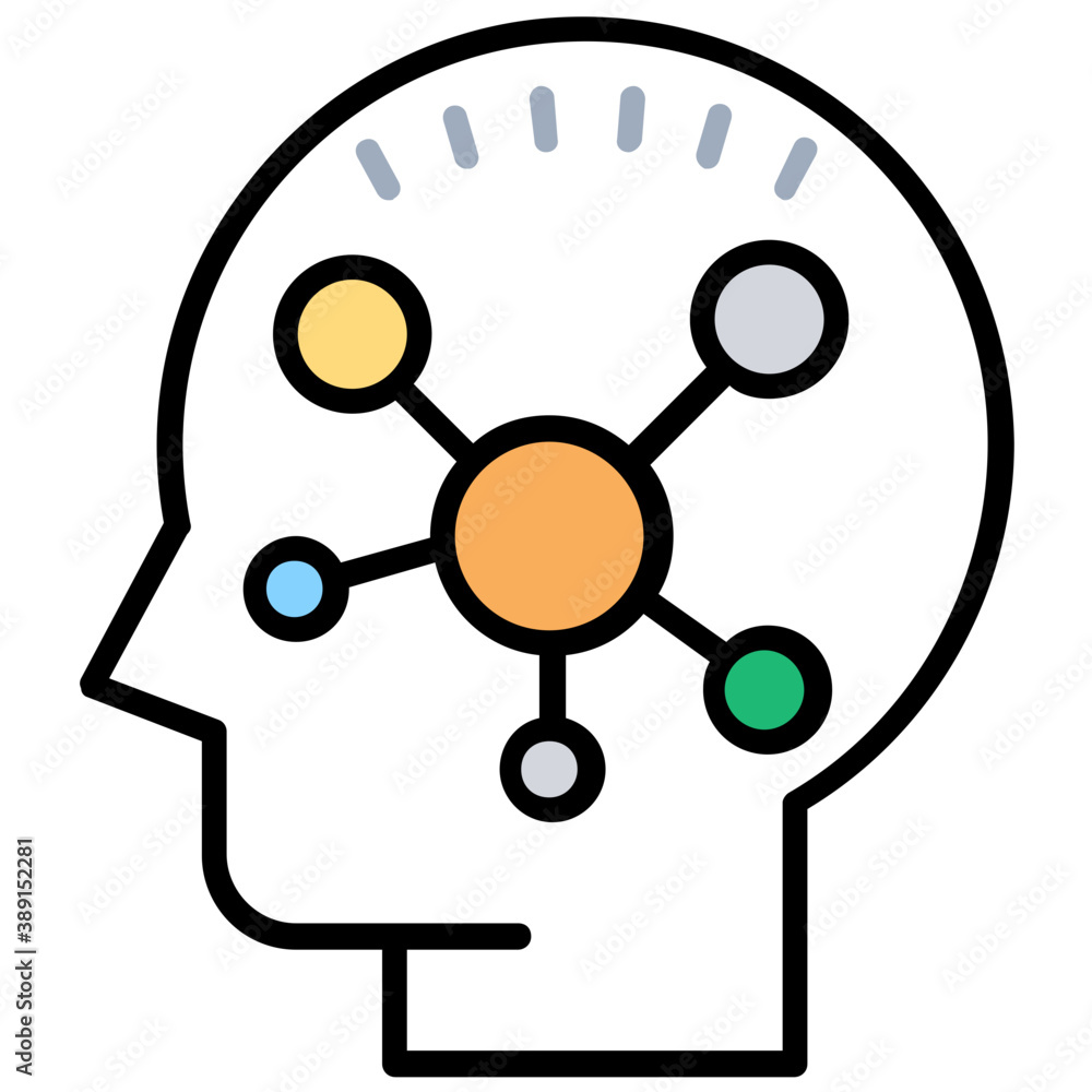 Human head directing towards mind mapping
Human head directing towards mind mapping