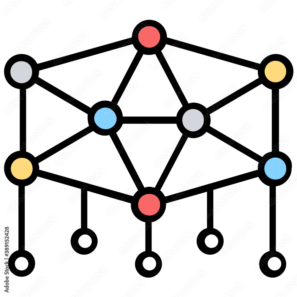 Flat icon image of pattern recognition and data science technology icon
Flat icon image of pattern recognition and data science technology icon
