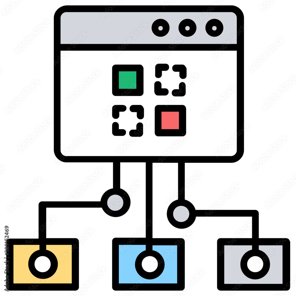 Database mainframe connected to multiple computer screens, data mining and patterns icon
Database mainframe connected to multiple computer screens, data mining and patterns icon