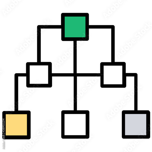
Database mainframe connected to multiple computer screens, data mining and patterns icon

