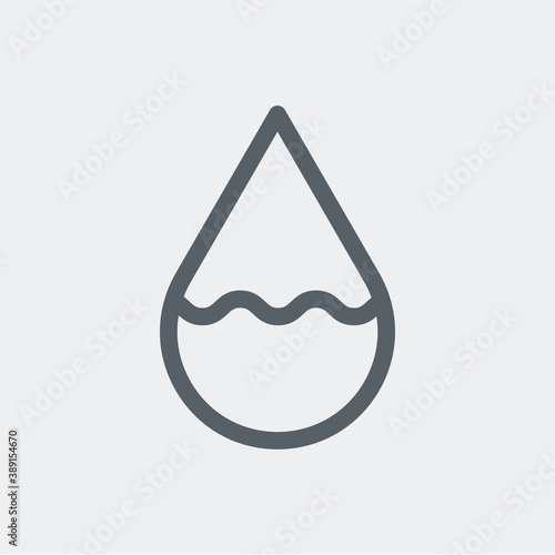 Drop icon isolated on background. The environment symbol modern, simple, vector, icon for website design, mobile app, ui. Vector Illustration