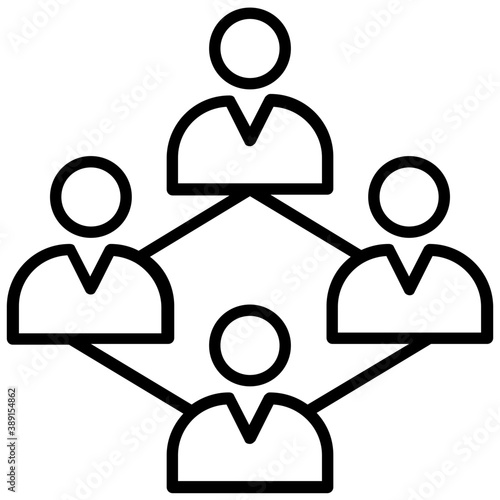 
A group of people connected through affiliate marketing 
