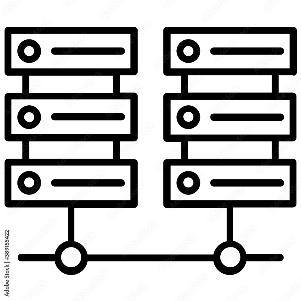 Database mainframe connected to multiple computer screens, data mining and patterns icon
Database mainframe connected to multiple computer screens, data mining and patterns icon