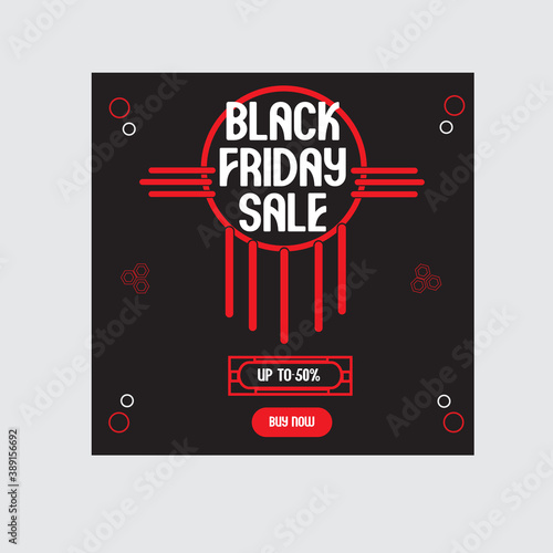 New Creative Concept Black Friday Sale Social Media Banner