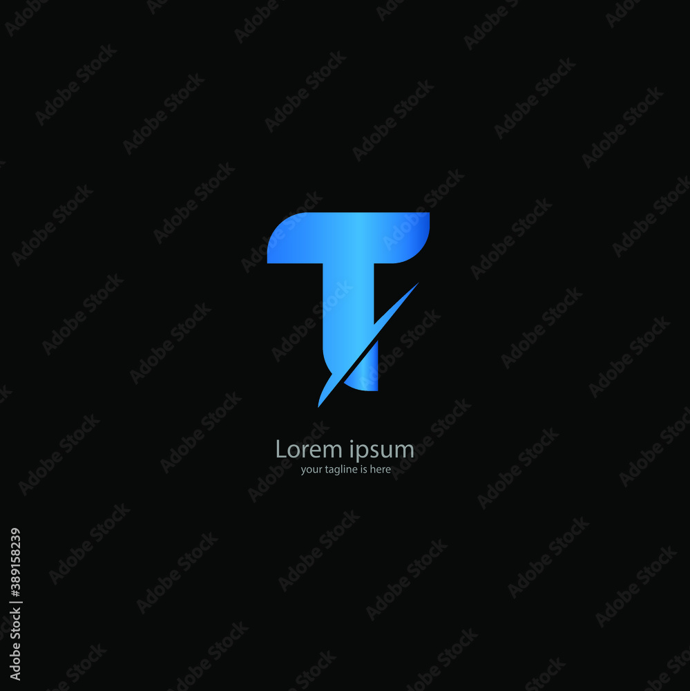 simple elegant logo og letter t with white background simple elegant logo og letter t with white background