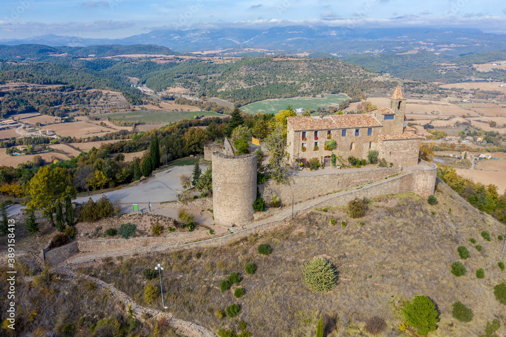 Castellvell medieval castle in Solsona.  Catalonia Spain.
