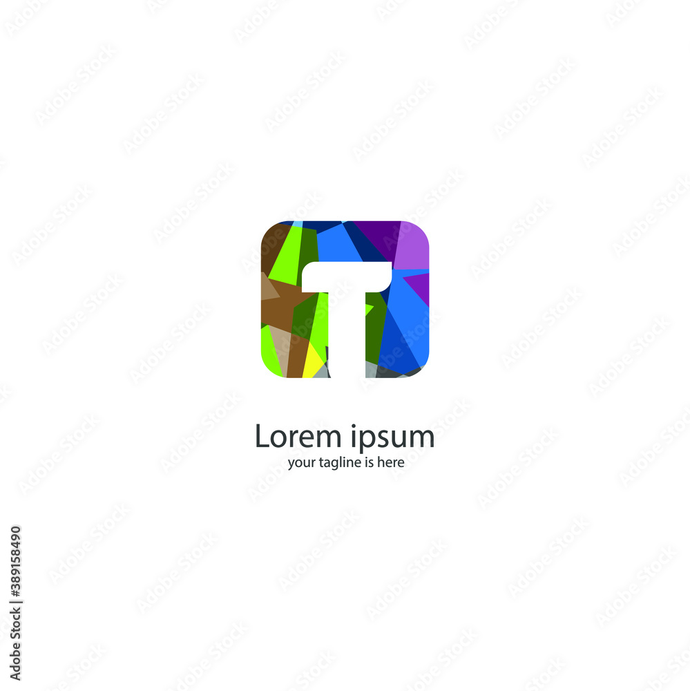 simple elegant logo og letter t with white background simple elegant logo og letter t with white background