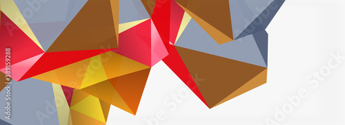 3d mosaic abstract backgrounds  low poly shape geometric design